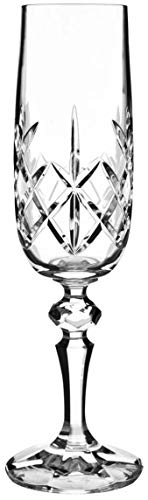 Bohemia Crystal Flamenco Lot de 6 flûtes à Champagne 22 cm 180 ML