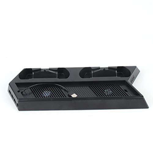 Preisvergleich Produktbild Heaviesk Ladekühlungshalterung Ideal für PS4-Konsole und -Controller. Kühlung Ladestation für Standfuß Vertikaler Standkühler mit Lüfter