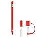Produktbild TianranRT Für Apple Pencil 1st (Gen) rutschfest Silikon Hülle Hülle Hülle Schutzhülle Haut (Rot)