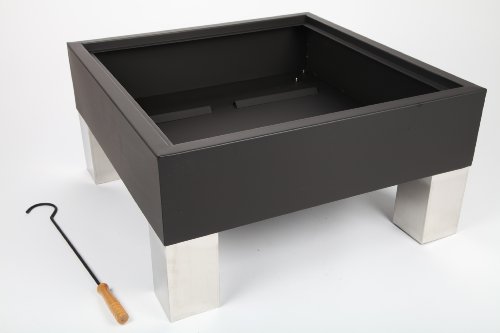 point-garden Feuerschale 68cm Gartengrill Grill Edelstahl (Füße) - 4