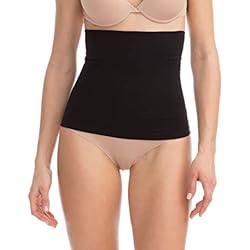 Farmacell Shape 605 (Noir, M) Ceinture Gainante Ventre Plat en Microfibre pour Femme