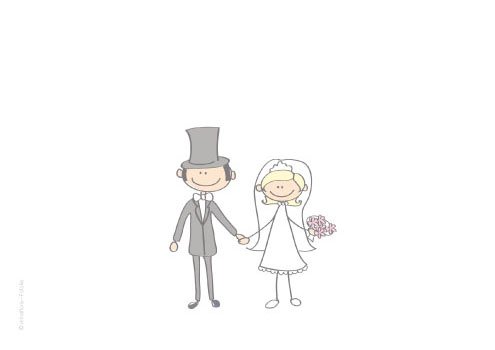 Lustige Tischkarten / Platzkarten / Namenskarten für Ihre Hochzeit SET 1, bestehend aus 10 St. – hochwertiger Bilderdruck auf festem Karton, perfekt für junge und junggebleibene Hochzeitspaare - 2