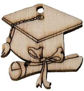 Subito disponibile 36 pezzi tocco laurea in legno decorazione bomboniera