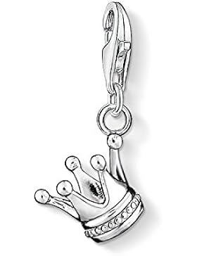 Thomas Sabo Damen-Charm-Anhänger Krone Charm Club 925 Sterling Silber 0887-001-12