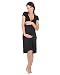 The Essential One - Black Nursing Nightie - Medium - EOM118