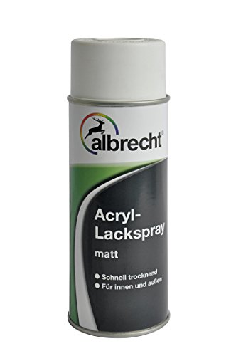Albrecht Acryl-Lackspray matt RAL 9005 400 ml, schwarz, 3400405305900500400