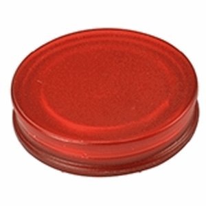 Preisvergleich Produktbild 5 x Ecobra Glasboard-Rundmagnet Neodym 25x6mm rot transparent