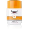Eucerin Sensitive Protect Sun Fluid Mattifying Sun Cream SPF 50+ 50ml, Sun Protection Face Cream for Sensitive and Oily Skin, High UVA/UVB Defence, Water-Resistant Sunscreen with Glycyrrhetinic Acid