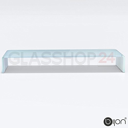 bijon® TV-Glasaufsatz Monitor Erhöhung (B/T/H) 1000x300x130mm – superweiß - 4