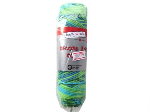 Topflappengarn Record 210 color Blaugrün