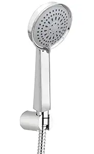 Adjustable Bathroom ABS Hand Shower Set with 1.5 meter flexible SS Shower Tube and Wall Hook