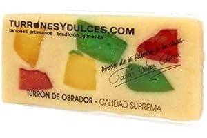 TURRONES FABIÁN Turrón de fruta artesano hecho a mano en barra de 300g