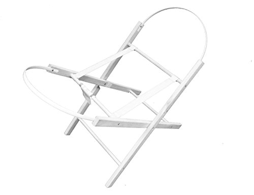 Moses Basket Folding Stand White - Cute Baby