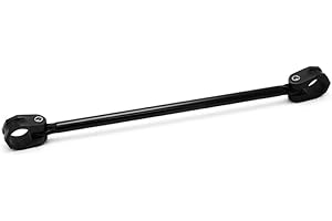 JFG RACING Barra di bilanciamento universale, regolabile 22 mm alluminio, manubrio, barra di rinforzo, leva, colore nero