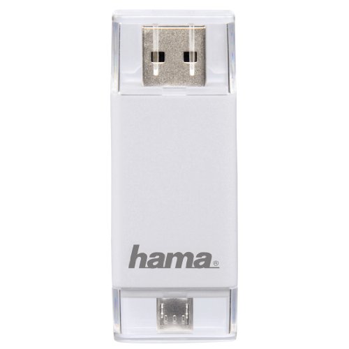 Hama Kartenleser für Smartphone/Tablet (microSD/microSDHC/microSDXC, SD/SDHC/SDXC, USB 2.0), weiß - 3