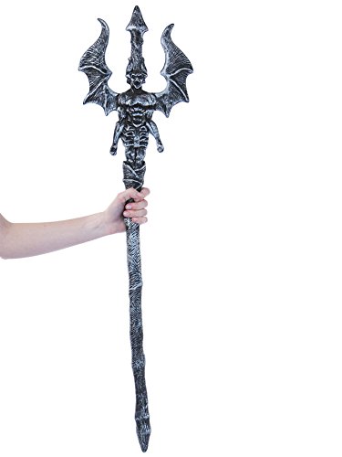 Preisvergleich Produktbild Party Pro 8824203 Silber Satan Gabel, Mehrfarbig