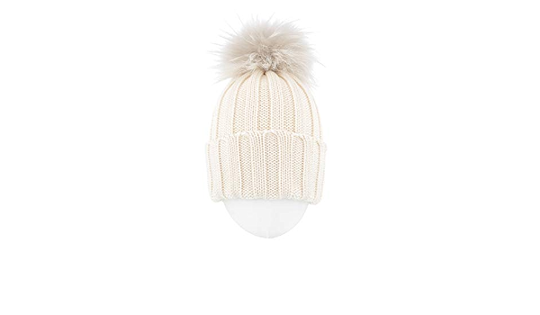 Cuffie Regina, Cappello Bianco con PON PON di Pelliccia Pom Fur Donna S :  Amazon.it: Abbigliamento