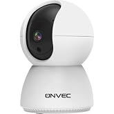 Onvec Smart Camera X100, 1080P Full HD, Motion Detection and Tracking, 360&deg;, 5m Night Vision, Two-Way Voice Communication, Cloud/Location