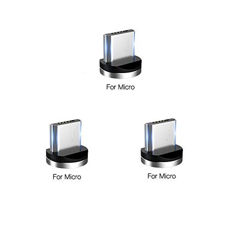 Ruibo Sike Lot de 3 adaptateurs Micro USB avec Prise de Charge magnétique