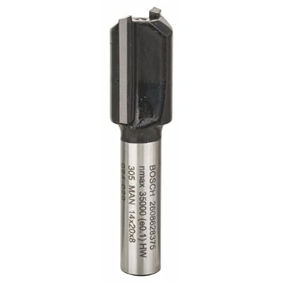 Bosch Fraise à rainurer droit deux tranchants au carbure Ø 8mm L 51mm 2608628375