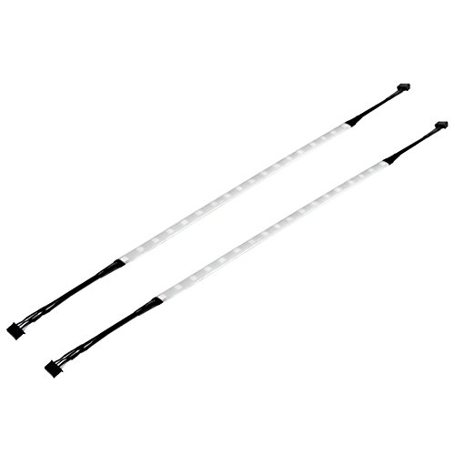 SilverStone SST-LS02 – LED Strip Lichtstreifen für Modding von PC Gehäusen, RGB 5050 Multi-Color, 30 cm, 18 LEDs (2 Stck.) - 2