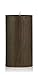 Produktbild INNA Glas Set 2 x Trendkerze/Motivkerze Franka, Esche-Holzoptik, Schokobraun, 13cm, Ø6,8cm, 42h - Made in Gerrmany