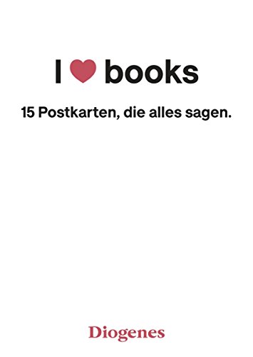 Preisvergleich Produktbild I Love Books: Postkartenbuch