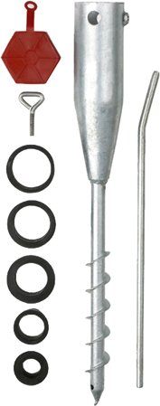 Preisvergleich Produktbild Eindreh-Bodenhülse "FerroFix" für alle Metallrohre und Rundholzpfosten