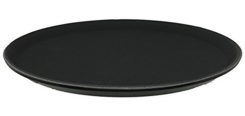 Preisvergleich Produktbild Tablett antirutsch stapelbar Rund Ø 35,5 cm Gläsertablett Kellnertablett Gastrotablett