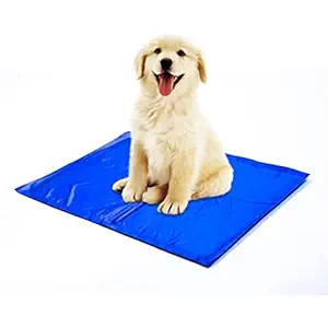 Petlicious & More? Cool Mat for Dogs & Cats (Size - Small, 40 cm X 45 cm) Pet Dog Cat Cooling Gel Mat Bed Summer Heat Relief Non Toxic Cushion Pad (Pack of One, Small)