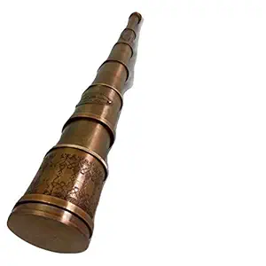 Antique Gift Victorian Marine Telescop Brass Antique Marine London 1915 Vintage Item (Light Brown)