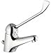 Produktbild TrAdE shop Traesio Mischarmatur für Waschbecken, mit langem Hebel, ideal für Restaurants oder Arztpraxen