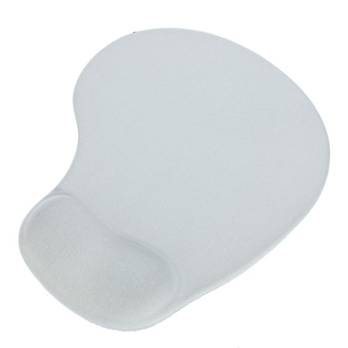 Mauspad mit Silikon Gel Handauflage Mouse Pad ergonomisches für Maus PC Hell Grau