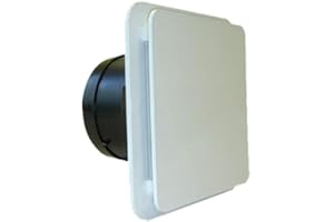 Bouche d'insufflation ou d'extraction salle de bains et WC D80 mm Unelvent