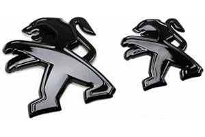 MMHGFIR EmblèMe Logo Voiture Remplacement, pour Peugeot 308/408/508/2008/3008/4008/5008 3D Sport Lettres Insigne Autocollant Décoratifs, Matériau ABS Logo Insigne Accessoires,B