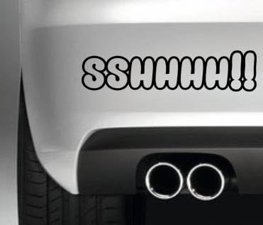 SSHHHH!! SHUSH FUNNY BUMPER STICKER CAR VAN 4X4 WINDOW PAINTWORK DECAL GRAPHIC VINYL