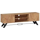 Este mueble para equipos de alta fidelidad cuenta con 2 compartimentos y 2 armarios con puertas, lo que proporciona espacio de sobra para guardar sus dispositivos multimedia, libros, zapatos y demás objetos.