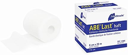 72 Abe Load Adhesive Fixation Bandage Size 4 cm x 4 m – Natural White – Non-Sterile – Woven Edge – Micro Spot Latex Coating
