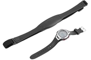 OXFUZZ CamKpell 3 mètres étanche Moniteur de fréquence Cardiaque sans Fil Sangle de Poitrine Montre de Sport en Cours d'exécution Montre de plongée avec rétro-éclairage réveil - Noir