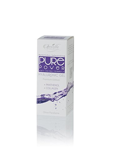 Develle Hyaluron-Säure-Gel mit Panthenol und Collagen | Hyaluron-Gel Haut-Pflege für Männer und Frauen | Hochkonzentrierte Anti-Aging-Creme mit Sofort-Facelift | Hyaluron Konzentrat Gel Beauty Kosmetik-Produkt in 30ml Glasflasche - 7