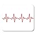 Produktbild Gaming Mauspads, Gaming Mouse Pad Red Heart Heartbeat Line Beat ECG Pulse Frequency Rate Electrocardiogram EKG 11.8"x 9.8" Decor Office Computer Accessories Nonslip Rubber Backing Mousepad Mouse Mat