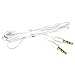 Price comparison product image Szaerfa 1Pcs 3.5mm Male to Male Stereo Aux Noodle Cable for iphone Audio PC