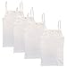 HERMKO 2460 4er Pack Mädchen Träger Top, Unterhemd , Farbe:weiß, Größe:140