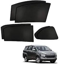 Auto Addict Fix Car Window Sunshades (Side Windows,Non Magnetic) for Toyota Innova Crysta