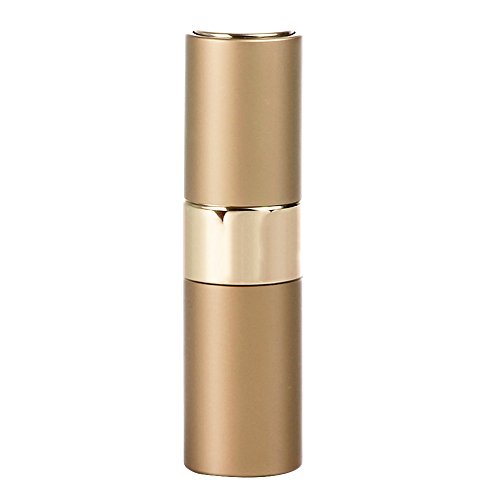 Preisvergleich Produktbild Minkoll Nachfüllbare Parfüm Sprühflaschen, 15ml Tragbare Mini leere Reise Zerstäuber Duft Metall Shell (Gold)