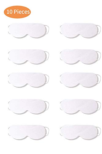 Feisui Mascarilla cosmética ultradelgada desechable DIY para el cuidado de la piel de los ojos Almohadillas aislantes de papel de aluminio (en forma de ojo), 10 piezas (Almohadillas de algodón)