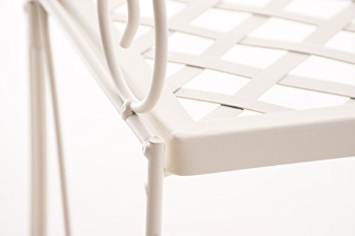 CLP Metall-Standregal LEVENT, klappbar, 45 x 20 cm, Höhe 70 cm, Eisen, 3 Böden creme - 7