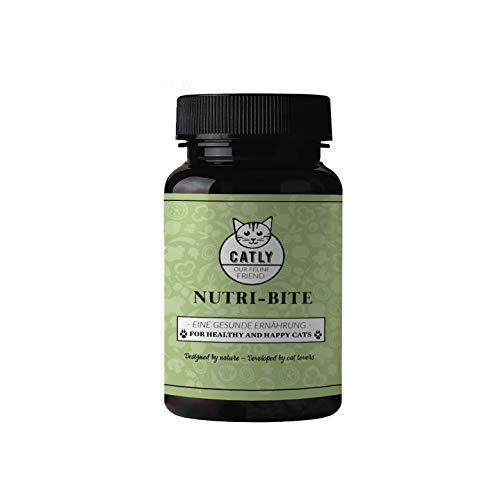 Spirulina by CATLY Nutri-Bite | Integratore multivitaminico per gatti | Integratori animali | Accessori gatti | Alternativa a spirulina compresse
