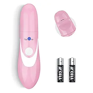 Nailove Electric Clippers Fingernails Automatic Manicure Portable Charging Cut Polish Trim Nail Grinder File for Baby (AAA Battery - Pink)