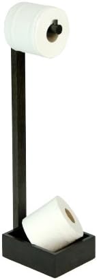 Wireworks Dark Oak Freestanding Roll Holder Mezza, Brown